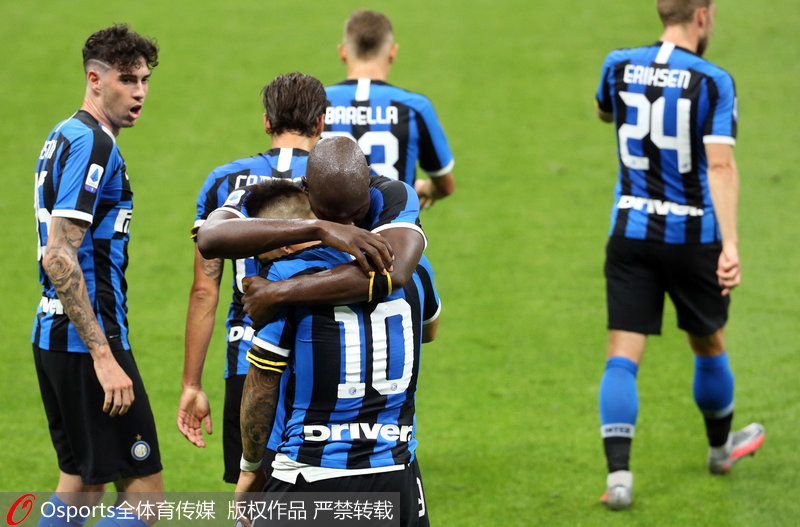  国际米兰轻取桑普多利亚，恰尔汗奥卢远射破门